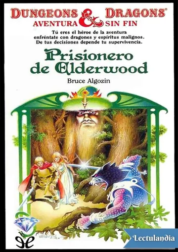 Prisionero de Elderwood de Bruce Algozin, portada del libro