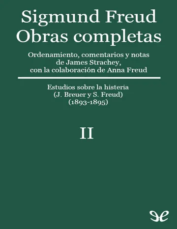 Volumen II (1893-1895) de Sigmund Freud, portada del libro