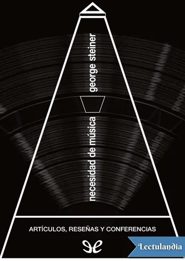 Necesidad de música de George Steiner, portada del libro