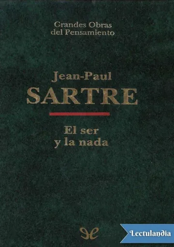 El ser y la nada de Jean-Paul Sartre, portada del libro