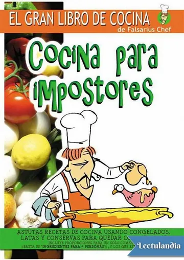 Cocina para impostores de Falsarius Chef, portada del libro