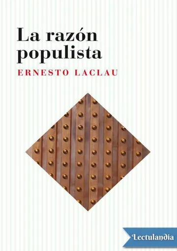 La razón populista de Ernesto Laclau, portada del libro