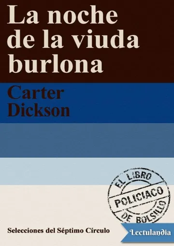 La noche de la viuda burlona de Carter Dickson, portada del libro