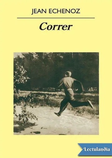 Correr de Jean Echenoz, portada del libro