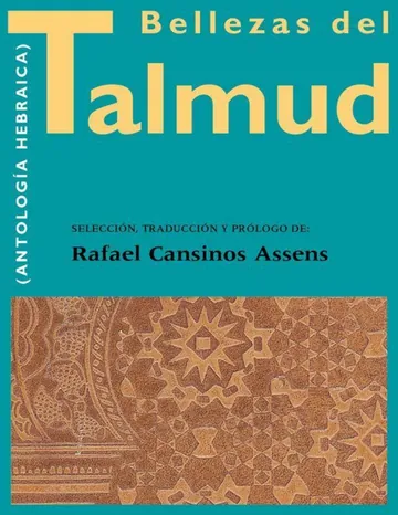 Bellezas del Talmud (Antología Hebraica) de Rafael Cansinos Assens, portada del libro