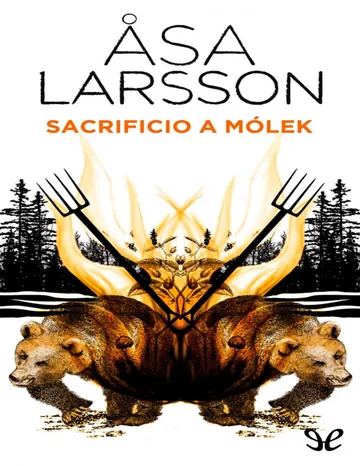 Sacrificio a Mólek de Asa Larsson, portada del libro