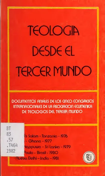 Teologia desde el tercer mundo _ do de Departamento Ecumenico de Investiga, portada del libro