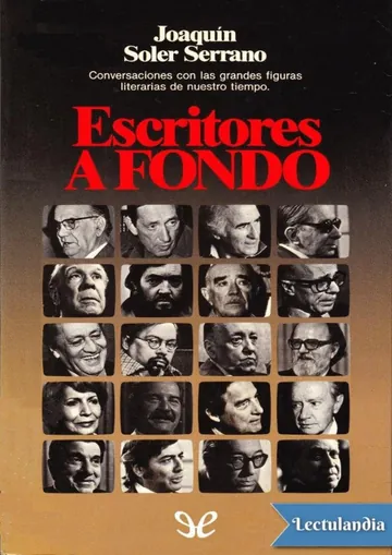 Escritores a fondo de Joaquín Soler Serrano, portada del libro