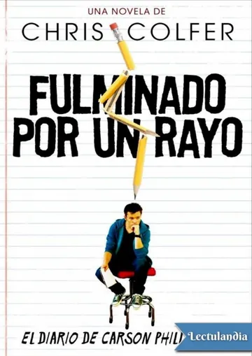 Fulminado por un rayo de Chris Colfer, portada del libro