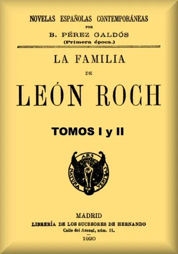 La familia de León Roch de Benito Pérez Galdós, portada del libro