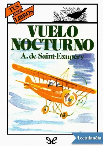 Vuelo nocturno de Antoine de Saint-Exupéry, portada del libro
