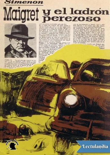 Maigret y el ladrón perezoso de Georges Simenon, portada del libro
