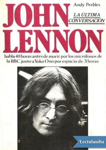 John Lennon: la última conversación de Andy Peebles, portada del libro