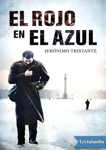 El rojo en el azul de Jerónimo Tristante, portada del libro