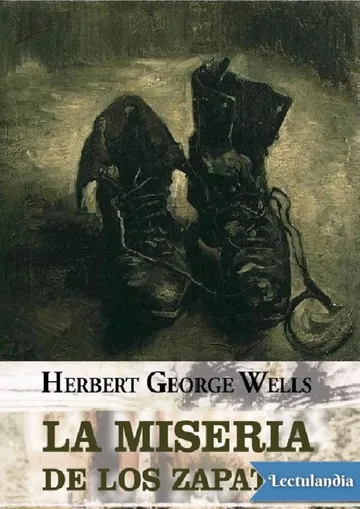 La miseria de los zapatos de H. G. Wells, portada del libro