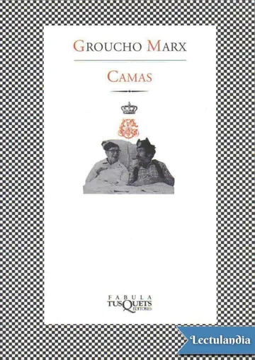 Camas de Groucho Marx, portada del libro