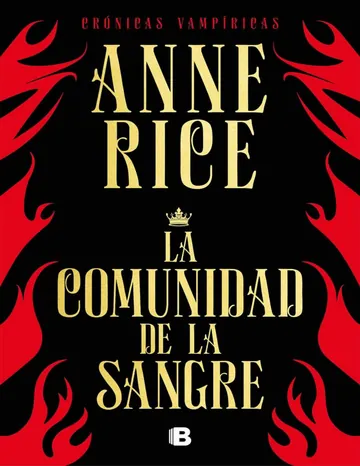 La comunidad de la sangre (Cronicas de Anne Rice, portada del libro