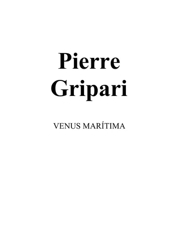 Venus marítima de Pierre Gripari, portada del libro