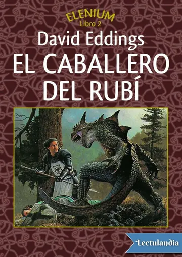 El caballero del rubí de David Eddings, portada del libro