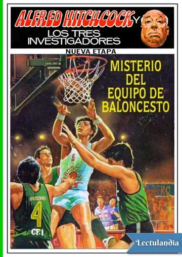 Misterio del equipo de baloncesto de H. William Stine, portada del libro