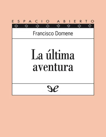 La última aventura de Francisco Domene, portada del libro