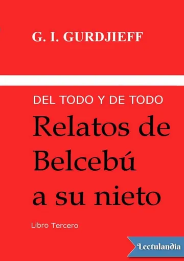 Relatos de Belcebú a su nieto de George Ivanovich Gurdjieff, portada del libro