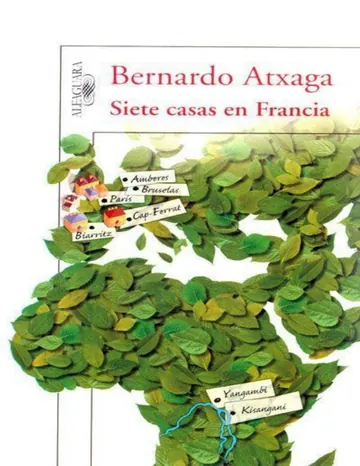 Siete casas en Francia de Bernardo Atxaga, portada del libro