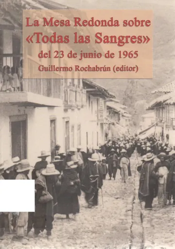 Todas las sangres de Jose Maria Arguedas, portada del libro