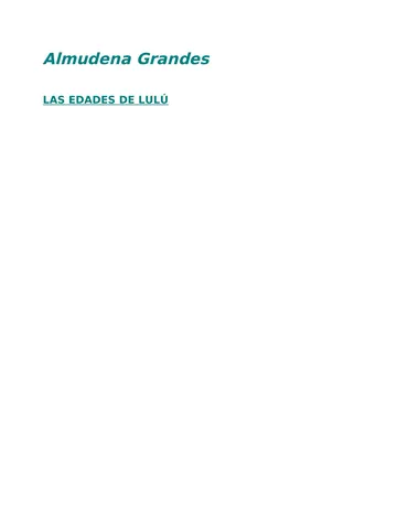 Almudena Grandes de Big Papoto, portada del libro