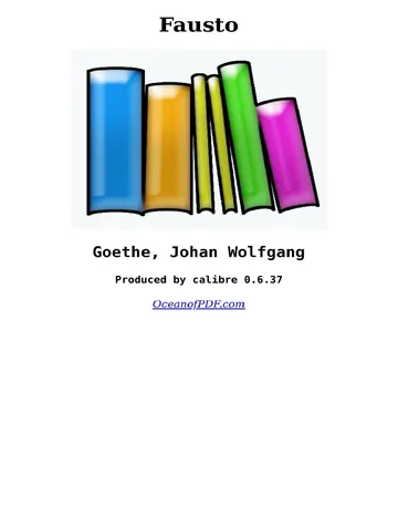Fausto de Johan Wolfgang Goethe, portada del libro