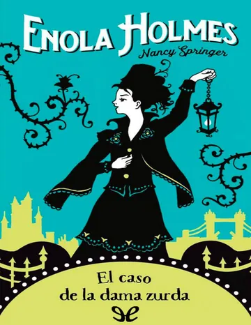 El caso de la dama zurda de Nancy Springer, portada del libro