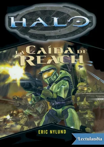 La caída del Reach de Eric S. Nylund, portada del libro