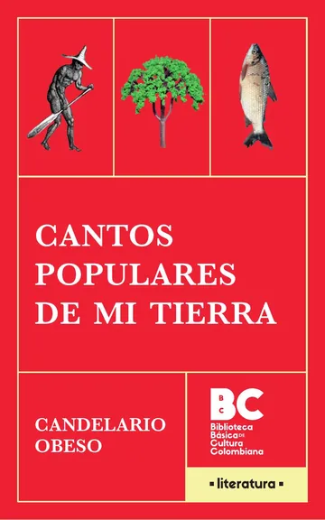Cantos populares de mi tierra 1877 de Candelario Obeso, portada del libro