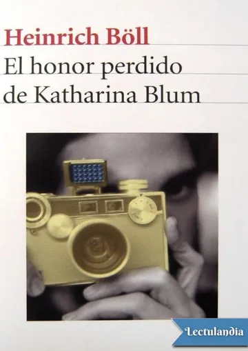 El honor perdido de Katharina Blum de Heinrich Boll, portada del libro
