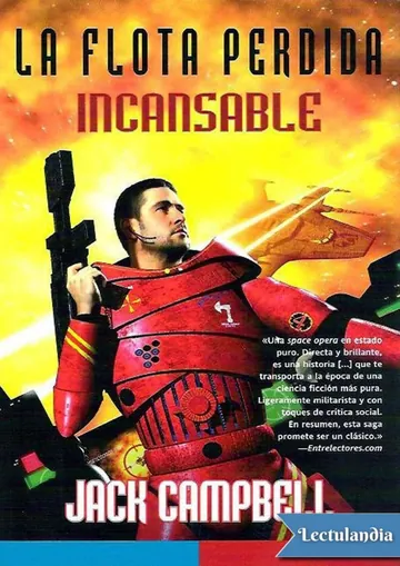 Incansable de Jack Campbell, portada del libro