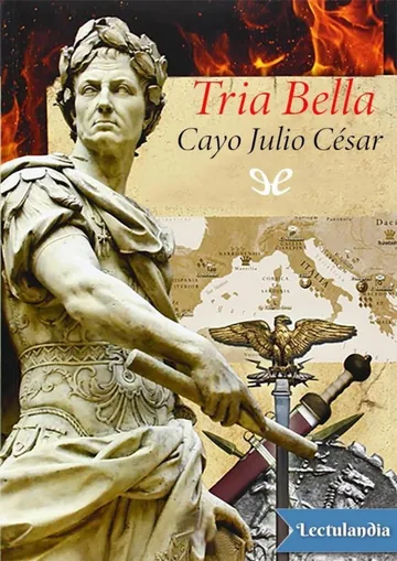 Tria Bella de Cayo Julio César, portada del libro