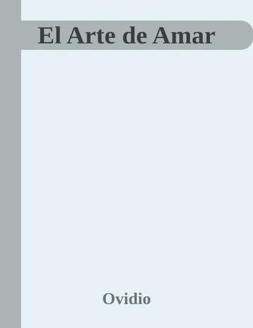 El Arte de Amar de Ovidio, portada del libro