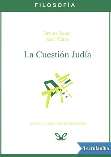 La cuestión judía de Bruno Bauer, portada del libro
