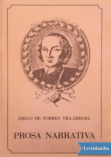 Prosa narrativa de Diego de Torres Villarroel, portada del libro