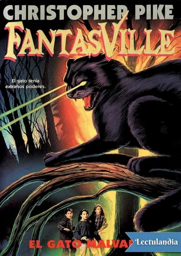 El gato malvado de Christopher Pike, portada del libro