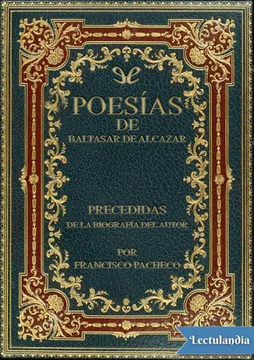 Poesías de Baltasar de Alcázar de Baltasar de Alcázar, portada del libro