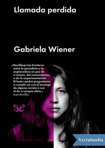 Llamada perdida de Gabriela Wiener, portada del libro