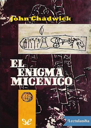 El enigma micénico de John Chadwick, portada del libro