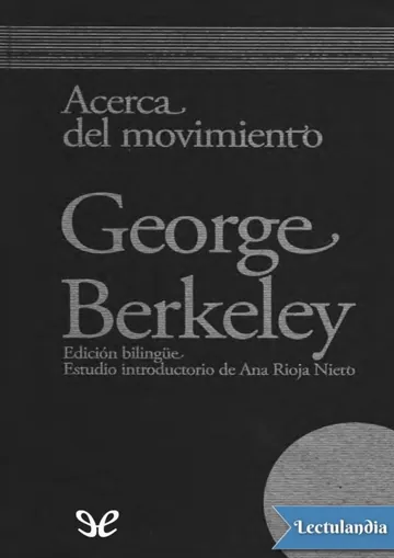 Acerca del movimiento (De motu) de George Berkeley, portada del libro