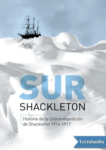 Sur de Ernest Henry Shackleton, portada del libro