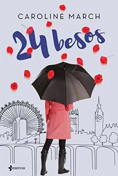 24 besos de Caroline March, portada del libro
