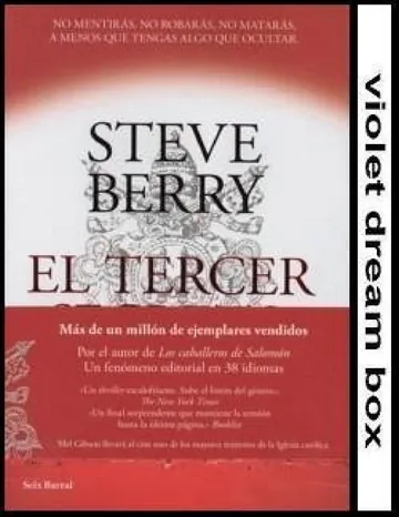 El tercer secreto de Steve Berry, portada del libro