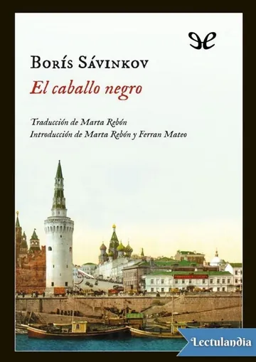 El Caballo Negro de Borís Sávinkov, portada del libro
