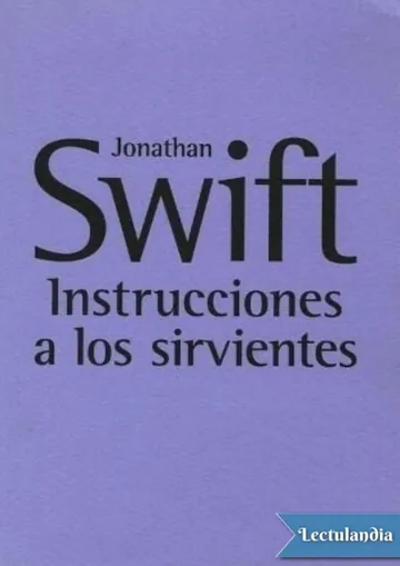 Instrucciones a los sirvientes de Jonathan Swift, portada del libro