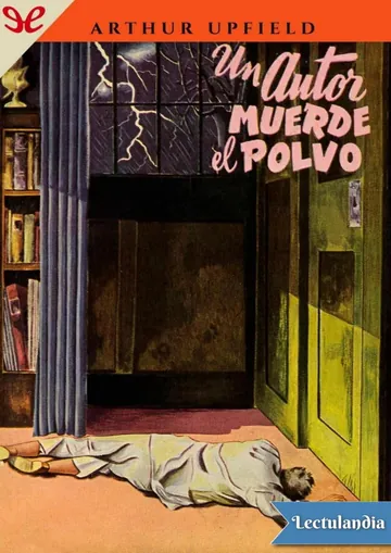 Un autor muerde el polvo de Arthur Upfield, portada del libro